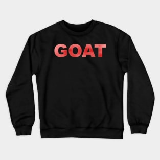 GOAT in Red Crewneck Sweatshirt